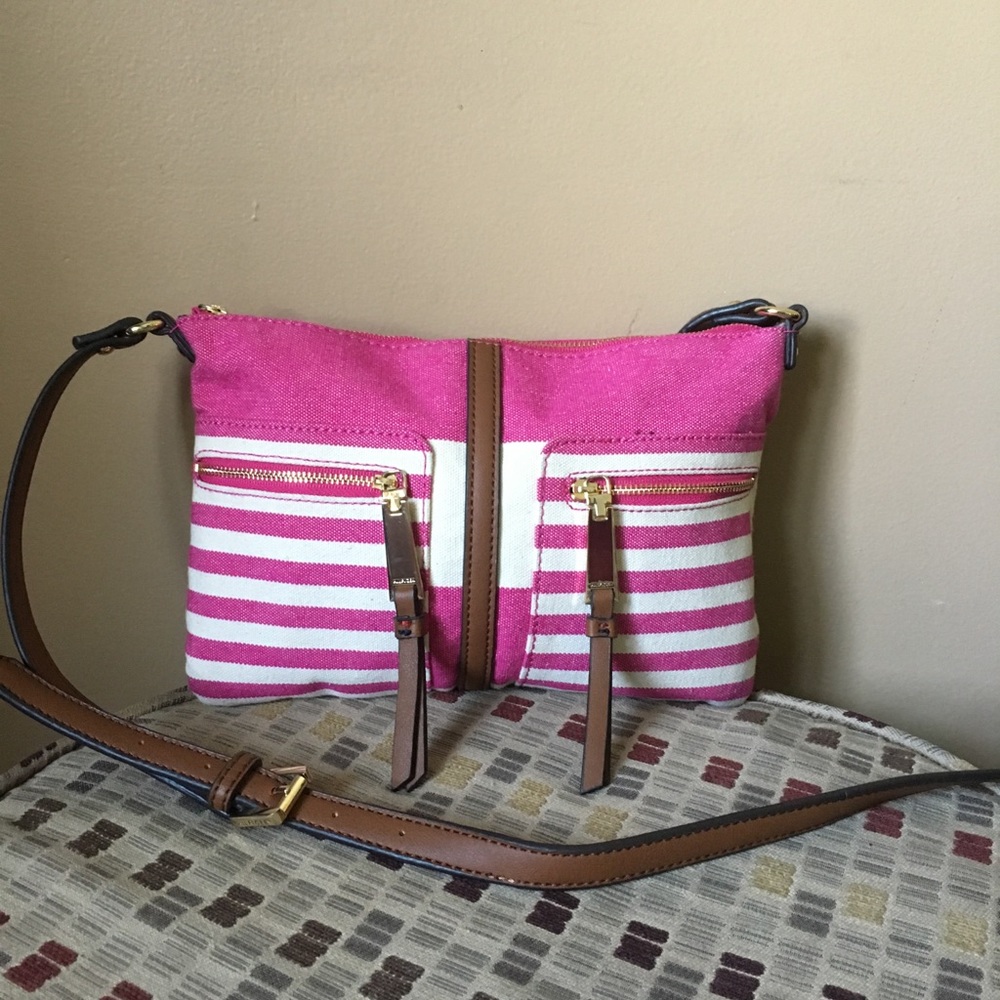 💗Tommy Hilfiger💗Pink Stripe Crossbody